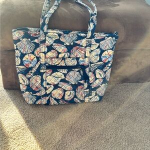 Vera Bradley Small Tote- Morning Seashells pattern
